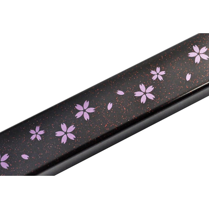 箸箱 Cherry Blossoms Corporation Medium 22 cm Black For Dish Washing