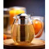 Wilmax WL-888807/A Borosilikatglas Teekanne, 600mL Kapazität