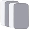 Travel Cot Sheets 95x65cm Fitted, 4 Pack Ultra Soft &