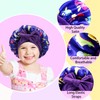 Loccmat 3 Pcs Kids Bonnets,Silk Bonnet with Wide Elastic Band,Kids