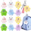 Hungdao 12 Pcs Mini Plush Keychains - Cute Animal Designs