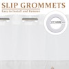 AWERT Forest Brown No Hook Shower Curtain with Snap in