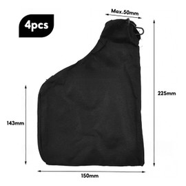 4Pcs Mitre Saw Dust Bag, Dust Bag for Sawdust, Dust Bag with Zipper and Wire Stand, 255 Miter Accessories Replacement