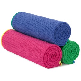 S&T INC. Microfiber Gym Towels, Yoga Towel for Home and Gym Bag, 16 Inch x 27 Inch, 3 Pack
