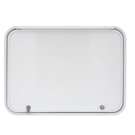 RecPro RV Baggage Door 30" Wide x 24" High with Rounded Corners for RVs| Compartment Storage Doors with Top Hinge for Campers | Trailer Compartment Doors | Made in America