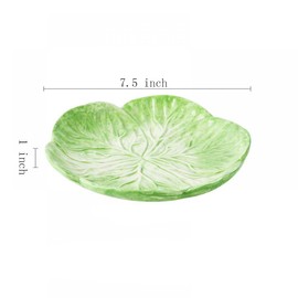 Gaolinci Gaolinci 7.5 Inches Cabbage Series Cartoon Ceramic Dinner Plate(Set of 4)