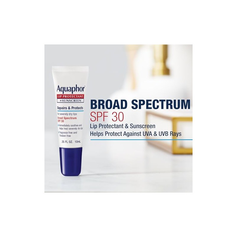 Aquaphor - Lip Repair + Protect UVA/UVB, SPF 30, 0.35