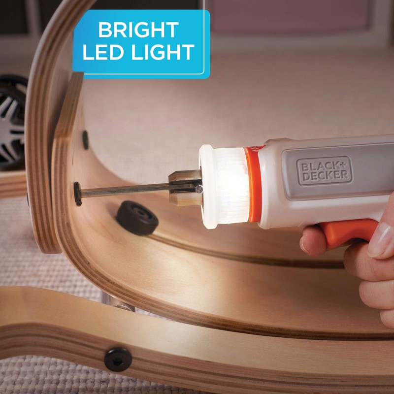 beyond by BLACK+DECKER 4V MAX* Cordless Screwdriver, Hex, L-Shaped, 2-Inch