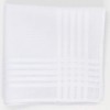 OZ ROYAL Men's Handkerchief, White, Ceremonial Occasions, Formal, Large, 100%