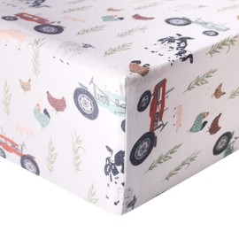 Premium Knit Baby Crib Sheets for Boys and Girls by Copper Pearl: Breathable and Soft, Fitted Crib Sheets for Standard Baby Mattresses, Crib Sheet for Baby Registry or Shower Gift, Jo