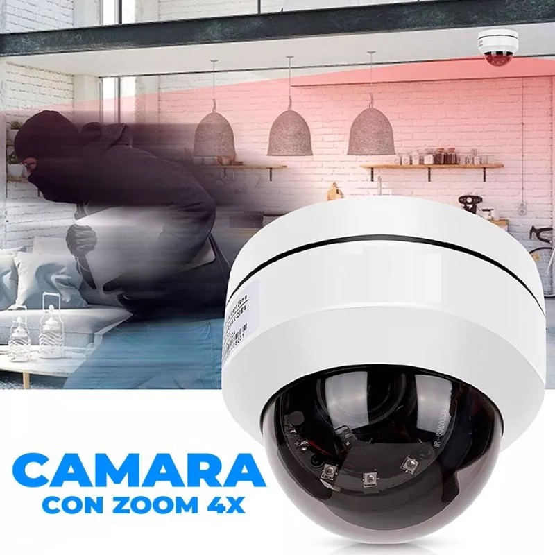 EGTMA Cámara Inalámbrica Ip Domo 4mp Con App Infrarrojos Hd