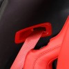 cartiangous 2pcs Red ABS Car Seat Belt Frame Trim For