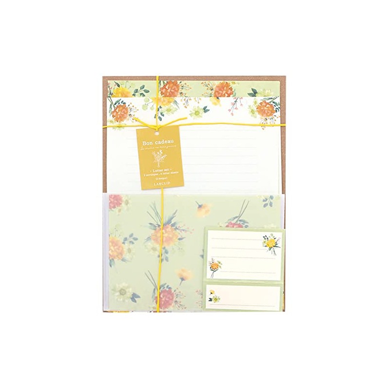 Lab Clip Letter Set Bon Kadu Yellow 22A-BCLS01-YE