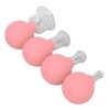 4pcs Glass Face Cupping Set Silicone Lymphatic Drainage Skin Lifting