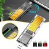 Transparent TYPEC Gen1 SSD Enclosure M.2 NGFF State Hard Drive