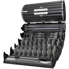 AXTH 128-in-1 Precision Screwdriver Set, Professional Magnetic Mini Repair Tool Kit for Phone, Computer, Watch, Laptop, Macbook, Ring Doorbell, Eyeglass, Electronic, [Bearing Steel] Screw Driver