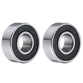 sourcing map 2pcs 1606-2RS Deep Groove Ball Bearings 0.371 x 0.906 x 0.311 Inch Chrome Steel Bearing Double Sealed ABEC3 ZV2 Bearings