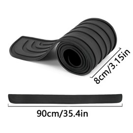 1pc 36" x 2.75" Car Rear Bumper Protector Universal Flexible Rubber Bumper Protector Guard for Most Cars, Car Exterior Accessories(Z35-1)