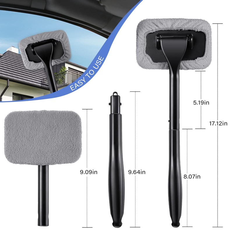 Frienda 2 Set Windshield Cleaner Tool Inside Car Windshield Cleaning
