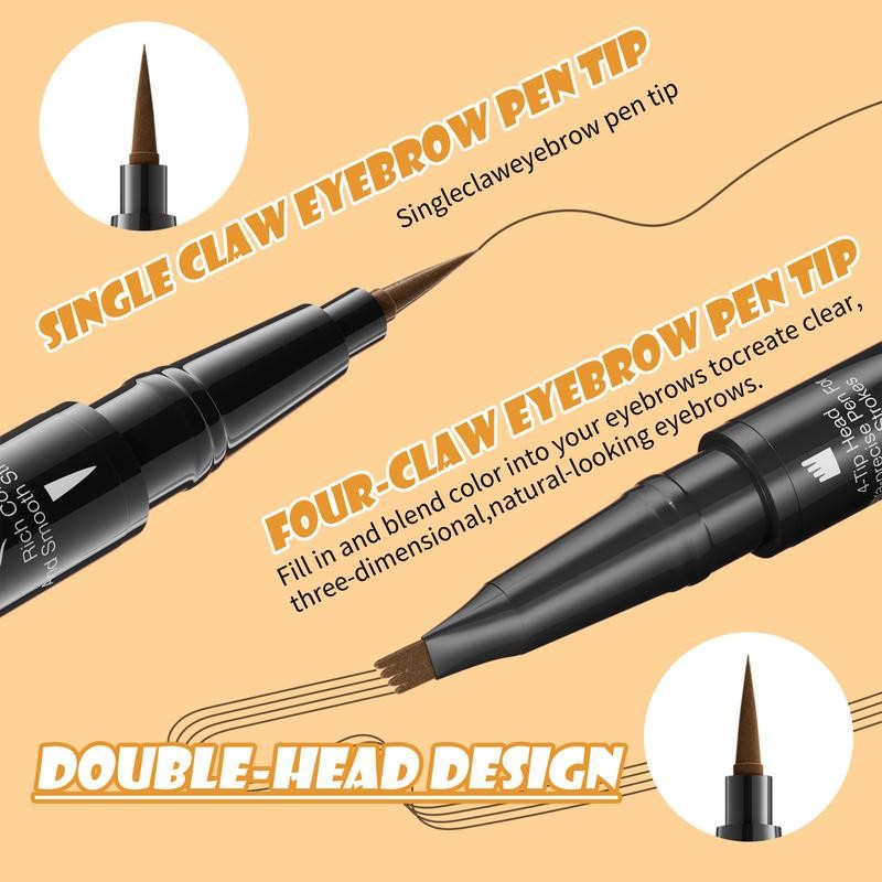 Hello Kiss Eyebrow Pen, 2 in 1 Dual-ended Natural 4
