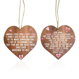 2 Pieces Of Mom Blessing Plaques, Gifts For Mom, Customized Gifts For Mom, Mom Souvenirs, I Love You Mom, Blessing Ornaments, Wooden Thank You Plaques