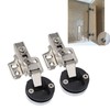 BAOK Silent Glass Door Hinge for Cabinet (Straight Arm, Full