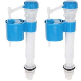 2PCS Toilet Water Valve Toilet Fill Valve Universal Toilet Tank Repair Kit, Toilet Replacement Parts Inside Tank Toilet Float Replacement Kit Toilet Tank Fittings Bathroom Accessories