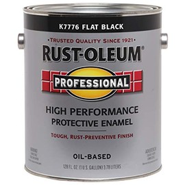 Rust-OLEUM K7776-402 Professional Gallon Flat Black Enamel