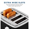 GE 4 Slice Toaster | Extra Wide Slots for Bagels,