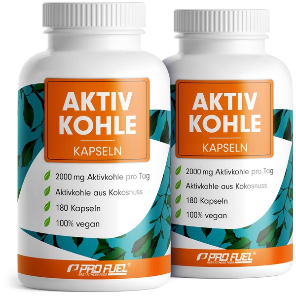Activated Carbon Capsules 360x – Optimal High Dose with 2000