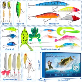 Valentines Fishing Gifts for Him, Valentines Fishing Lures for Man Boyfriend Husband, Valentines Day Fishing Gifts