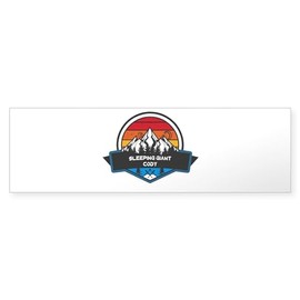 CafePress Sleeping Giant Ski Resort Cody Wyoming Bumper Sticker 10"x3" Rectangle Bumper Sticker Car Decal (10 pack)