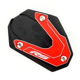 ZEXDDI Compatible with Aprilia RS660 2025 RS 660 Tuono 660 457 RS457 2025 2024 2023 2022 2021 2020 CNC Motorcycle Kickstand Foot Side Stand Extension Pad Support Plate (Red)
