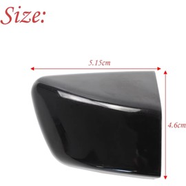 Manijas Exteriores de Puerta para Cayenne 958 S Turbo GTS 2011 2012 2013 2014 2015 2016 2017 2018 Tapa de manija de Puerta Exterior Derecha (Negro) (Negro)