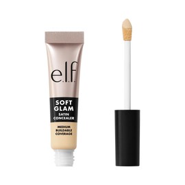 e.l.f. Soft Glam Satin Concealer, Medium Coverage For Blemishes & Under-Eye, Crease-Resistant, Long Lasting, Vegan & Cruelty-Free, 12 Fair Warm