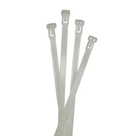 Lumonic 100 x Cable Ties, 450 x 9 mm, White Cable Ties in Industrial Quality, Reusable, Cable Ties, UV-Resistant, Cable Ties, Weatherproof, Cable