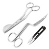 AAProTools Set Of 2 6" Double Bent Curved Machine Embroidery