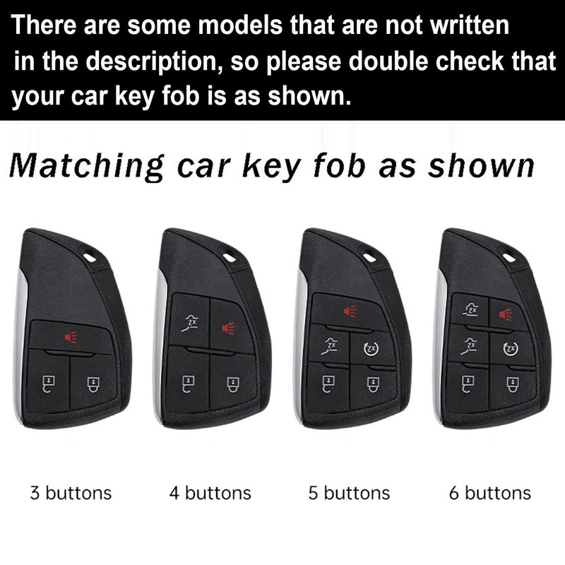 ontto Key Shell Case Fit for GMC Yukon/XL/Denali,Sierra 1500 2500HD