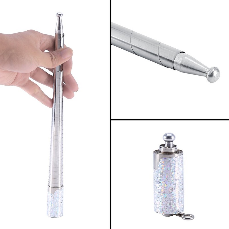 VBESTLIFE Magic Wand, Appearing Stick, Silver Metal Magic Tricks, Illusion
