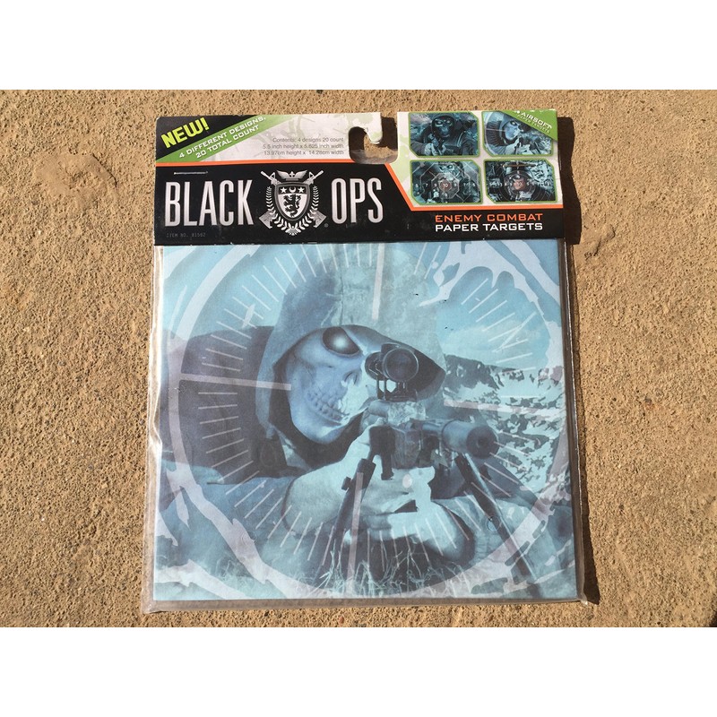 Black Ops Ghost Paper Targets - 2 Pack 20 ct