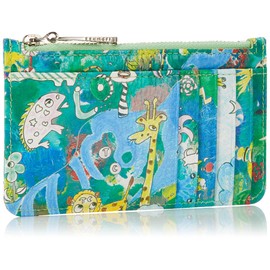 Tsumori Chisato Women's Fragment Case, Neck Wallet, Camouflage Safari, Green, green
