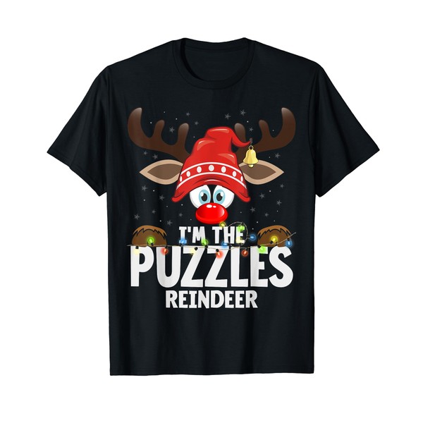 Christmas Matching I'm The Puzzles Reindeer T-Shirt