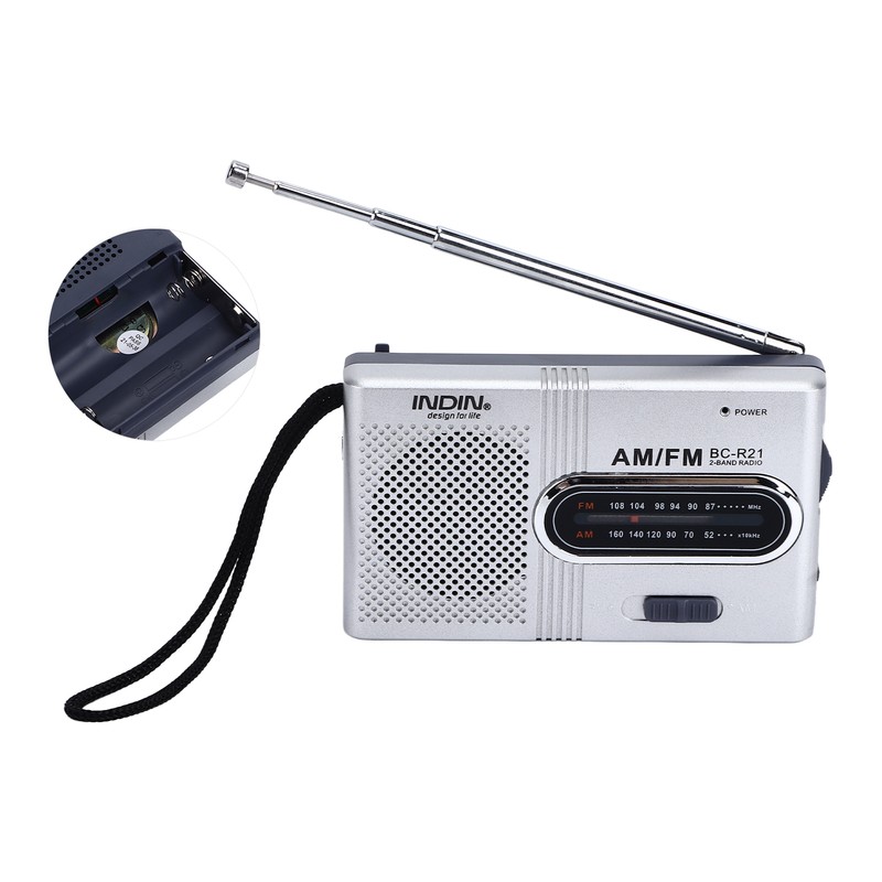 Portable Pocket Radio Mini Radio Player AM FM Compact Radio