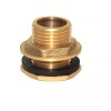 sashow Brass Bulkhead Tank Fitting Connector 3/4" male with Rubber