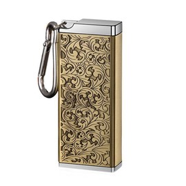 LTG 7987140 Portable Ashtray with Carabiner, Metal Lid Included, Small, Lightweight, Smoking Goods, Ash Tray, Easy to Carry, Men, Women, 7987140 (G. Gold Paisley)
