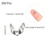 uxcell 200Pcs Open Bead Tips Knot Covers, 1.5mm Metal Clamshell