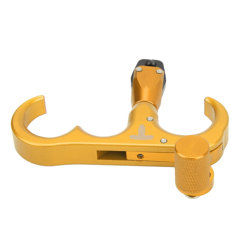 3 Finger Hand Held Bow Release Aluminum Alloy Thumb Release