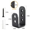 HOME MASTER HARDWARE 2×4 Door Barricade Brackets, Heavy Duty U