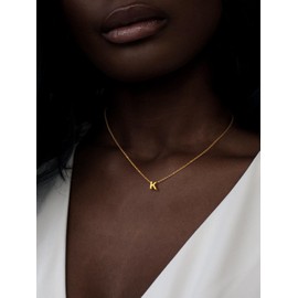 Gold Initial Necklace Letter Necklace for Women G Necklace with Initials for Women Name Necklace Gifts for Mom Girlfriend Wife