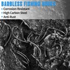 Barbless Fishing Hooks, 300pcs Carp Fishing Hooks Trout Hooks Circle